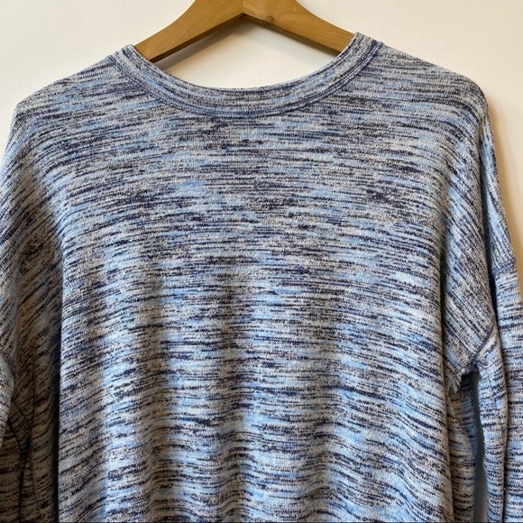Aerie Knit Top Jersey Pullover Blue Brushed Soft and Cozy Women's Size XS - Picture 2 of 9